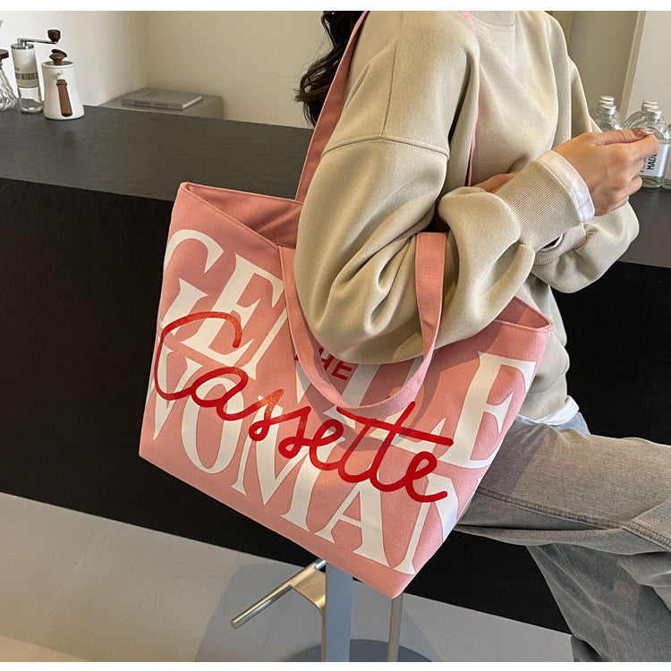 Letter Printed Fashion Large Capacity Bags