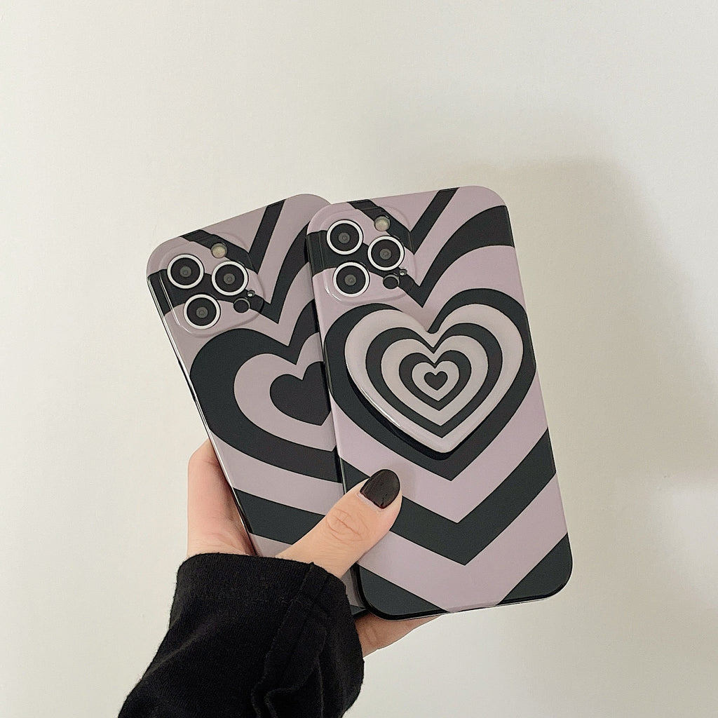 Black And Gray Striped Phone Case