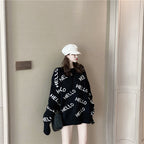 Loose Fitting, Lazy Style Pullover, Versatile Crew Neck Sweater