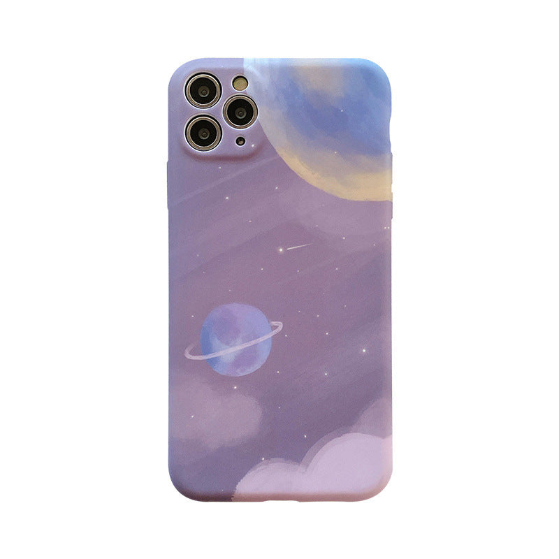 Purple Starry Planet phone case