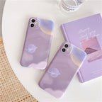 Purple Starry Planet phone case
