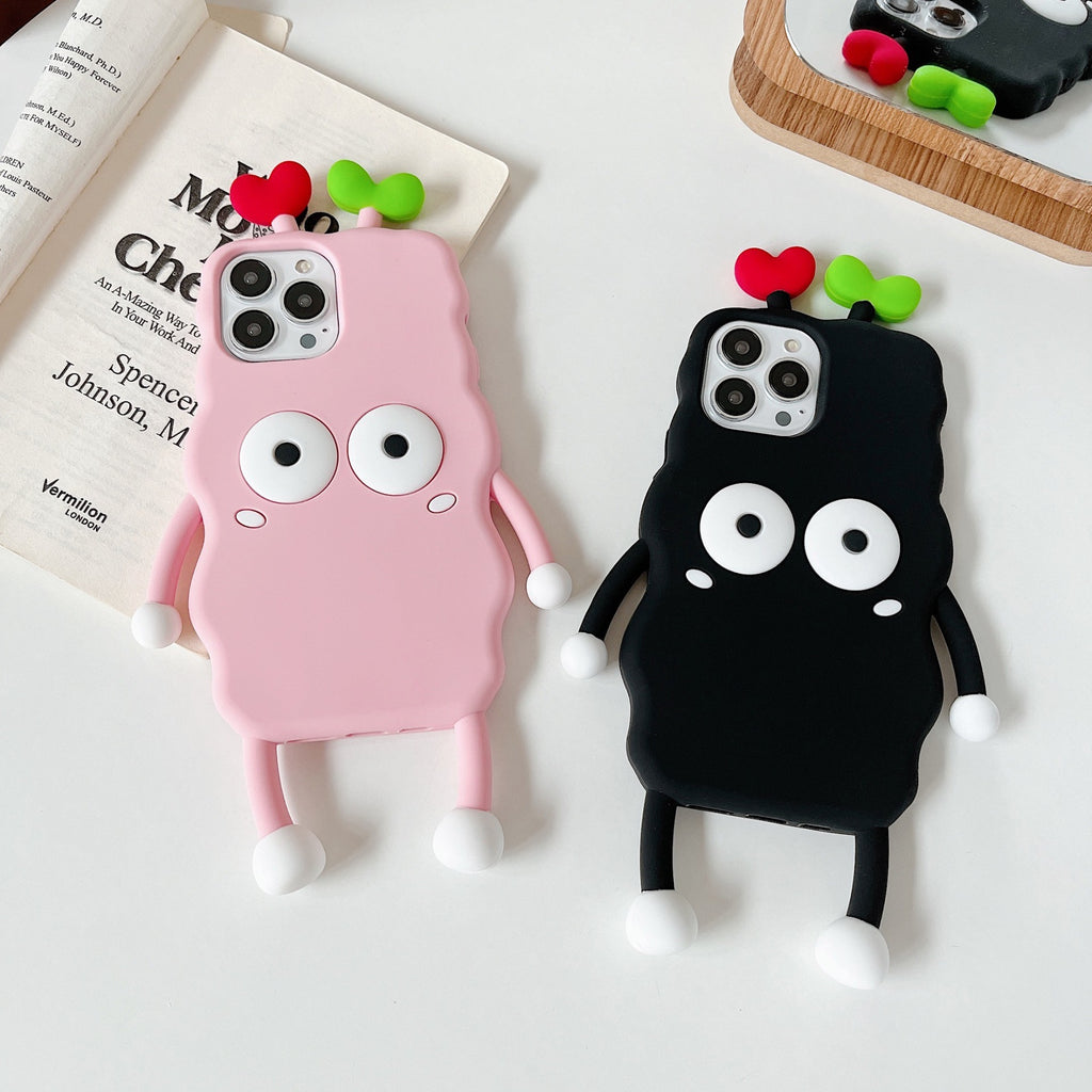 Sprouted Briquette Eyes Silicone Phone Case