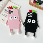 Sprouted Briquette Eyes Silicone Phone Case