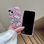 Lovely Graffiti Liquid Silicone Phone Case