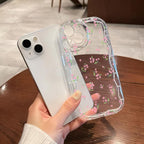 Cream Pattern Transparent Case