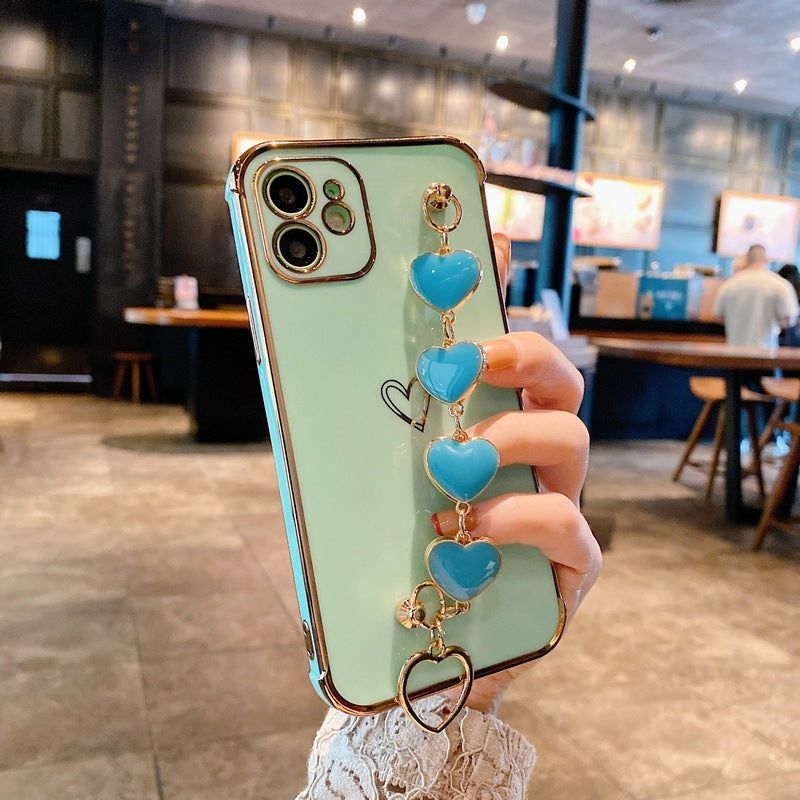 Electroplated Heart-shaped Mobile Phone case