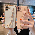 Electroplated Heart-shaped Mobile Phone case