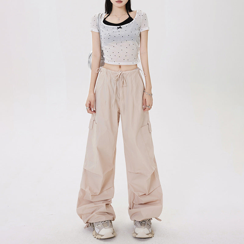 Adjustable Waist Breathable Workwear Casual Pants