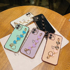 Electroplated Heart-shaped Mobile Phone case