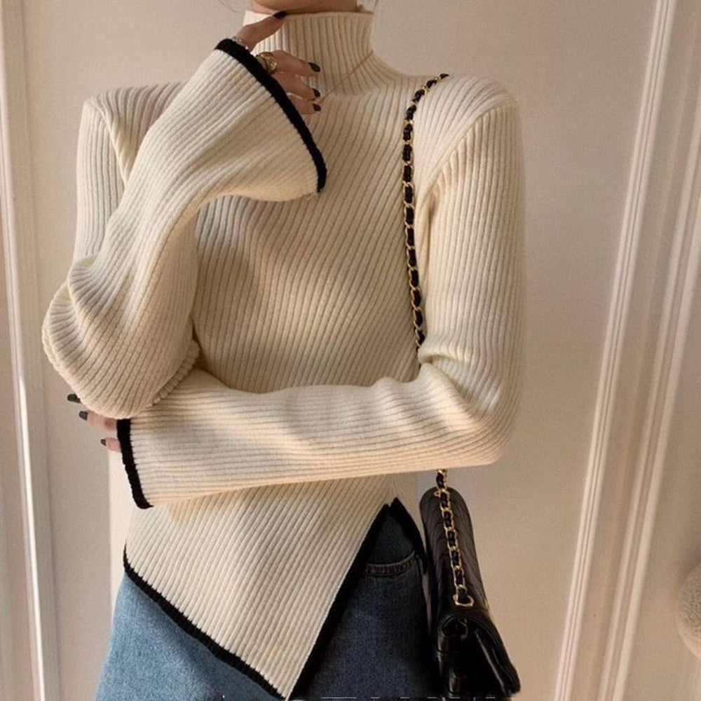 Women's Turtleneck All Match Western Style Knitwear
