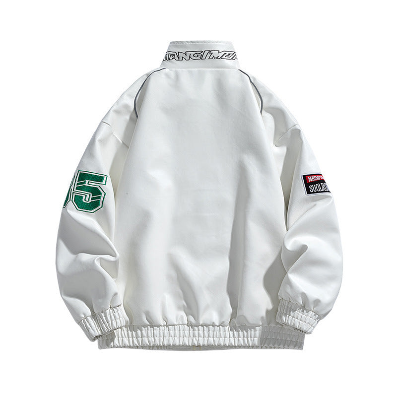 PU Leather Jacket Korean Style