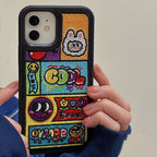 Cartoon Embroidered  Phone Case