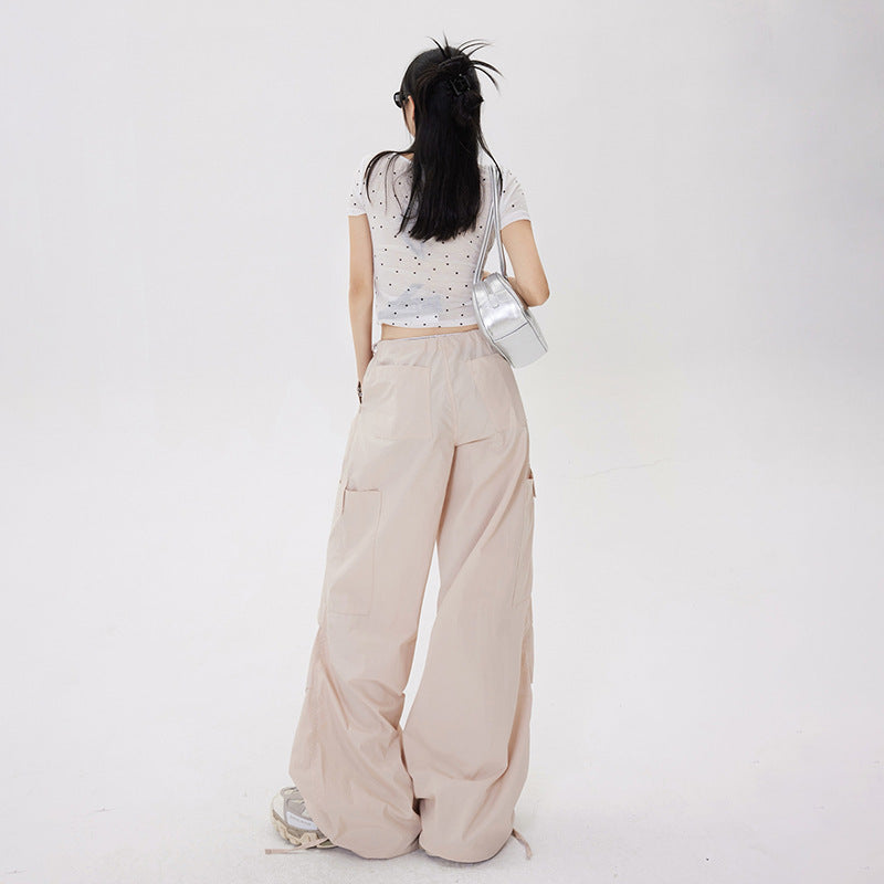 Adjustable Waist Breathable Workwear Casual Pants