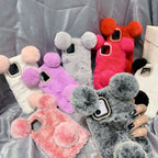 Simple Cute Plush Panda Phone Case