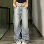 Fashion Straight Loose Wide-leg Bell-bottoms