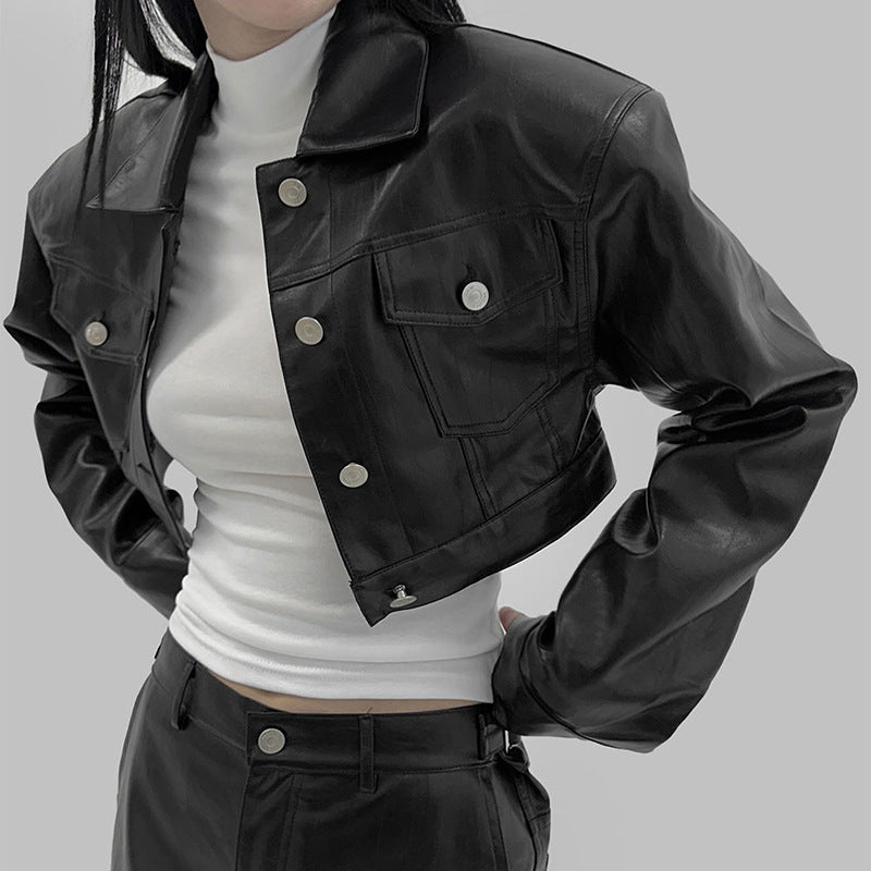 All-matching Biker's Leather Jacket