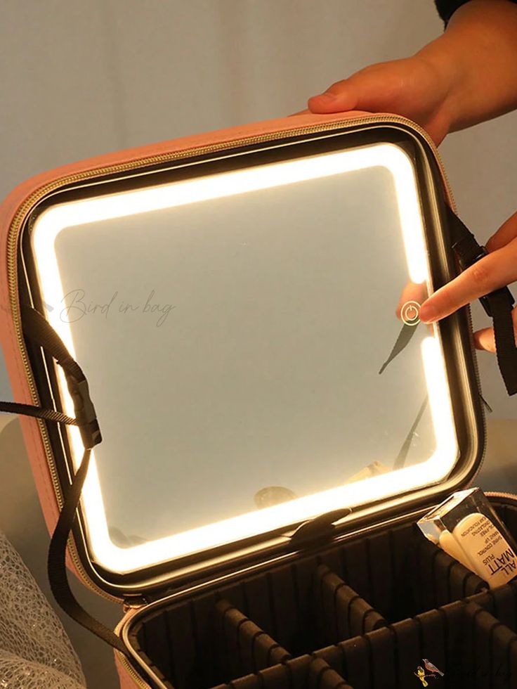 Large-capacity Cosmetics Storage Bag With LED Lights