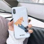 Cute Cartoon Corgi Dog Silicone Phone Case