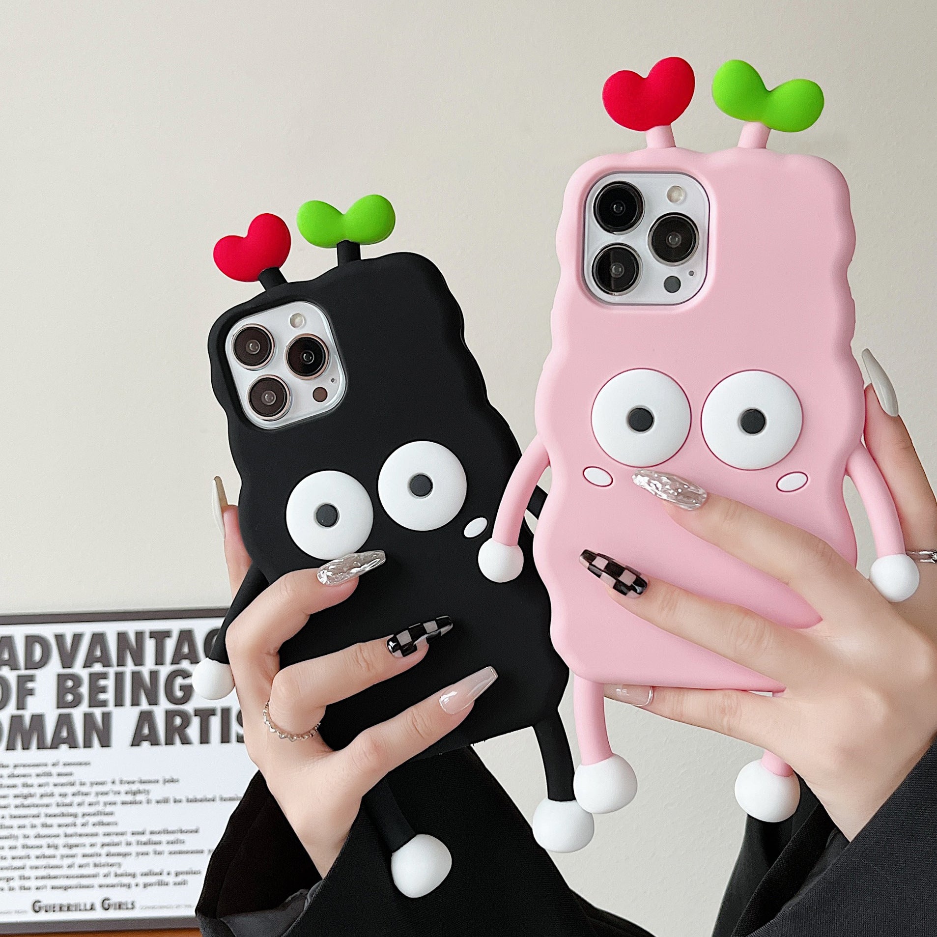 Sprouted Briquette Eyes Silicone Phone Case