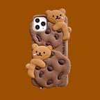 Cartoon Cute Biscuit Bear Phone Case