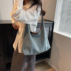 Denim Bucket Shoulder Bags