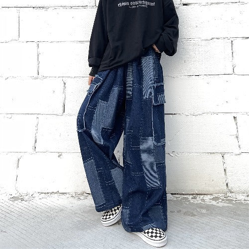 Vintage Jeans Wide Leg Pants Loose For Women