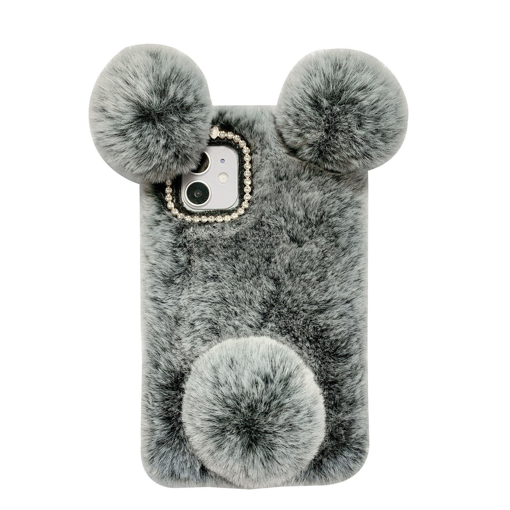 Simple Cute Plush Panda Phone Case