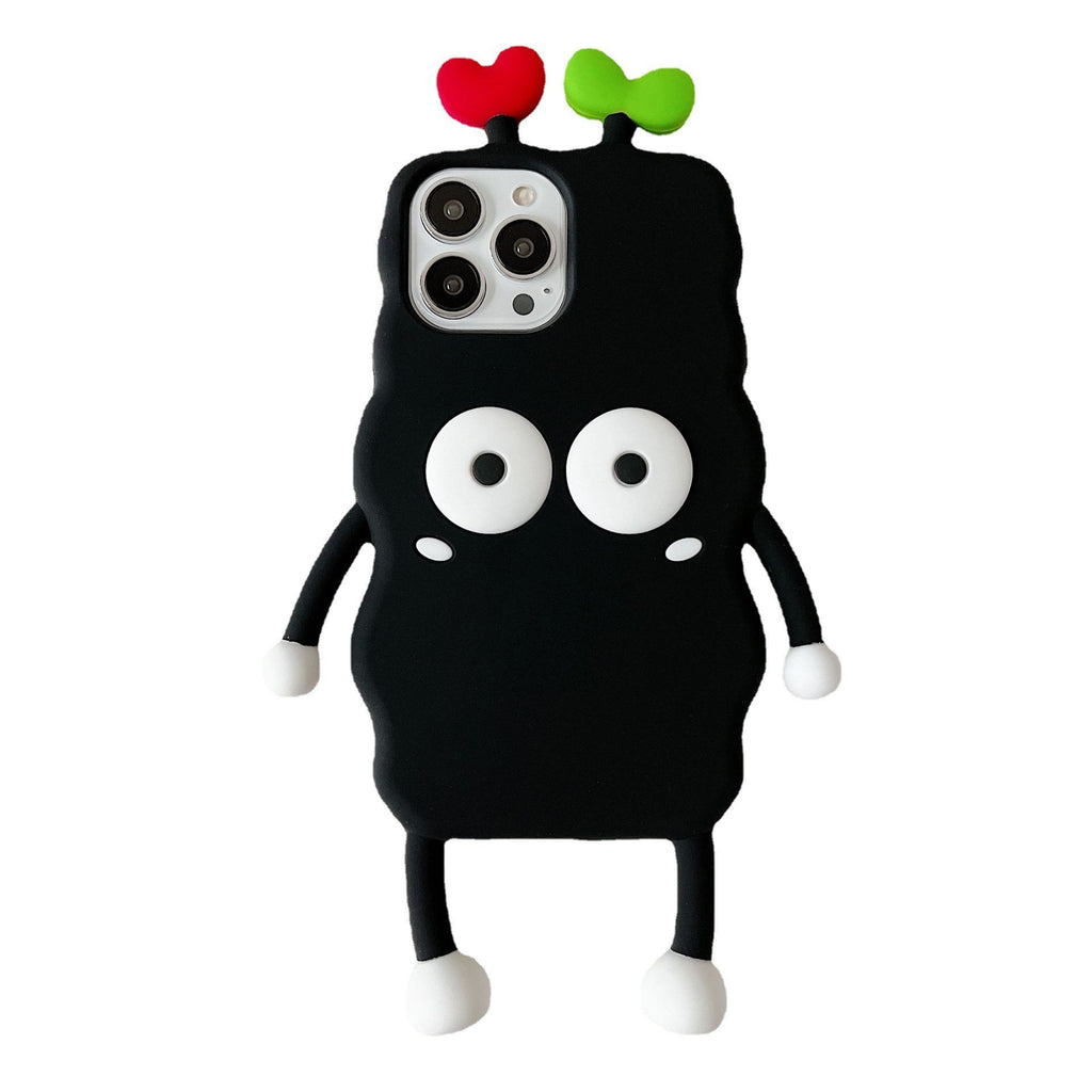 Sprouted Briquette Eyes Silicone Phone Case