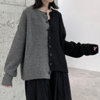 Women's Dark Style Color Matching Sweaters