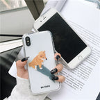 Cute Cartoon Corgi Dog Silicone Phone Case