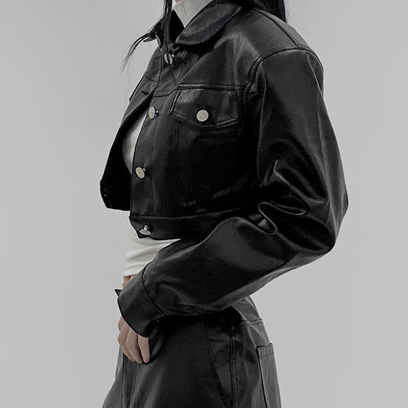 All-matching Biker's Leather Jacket