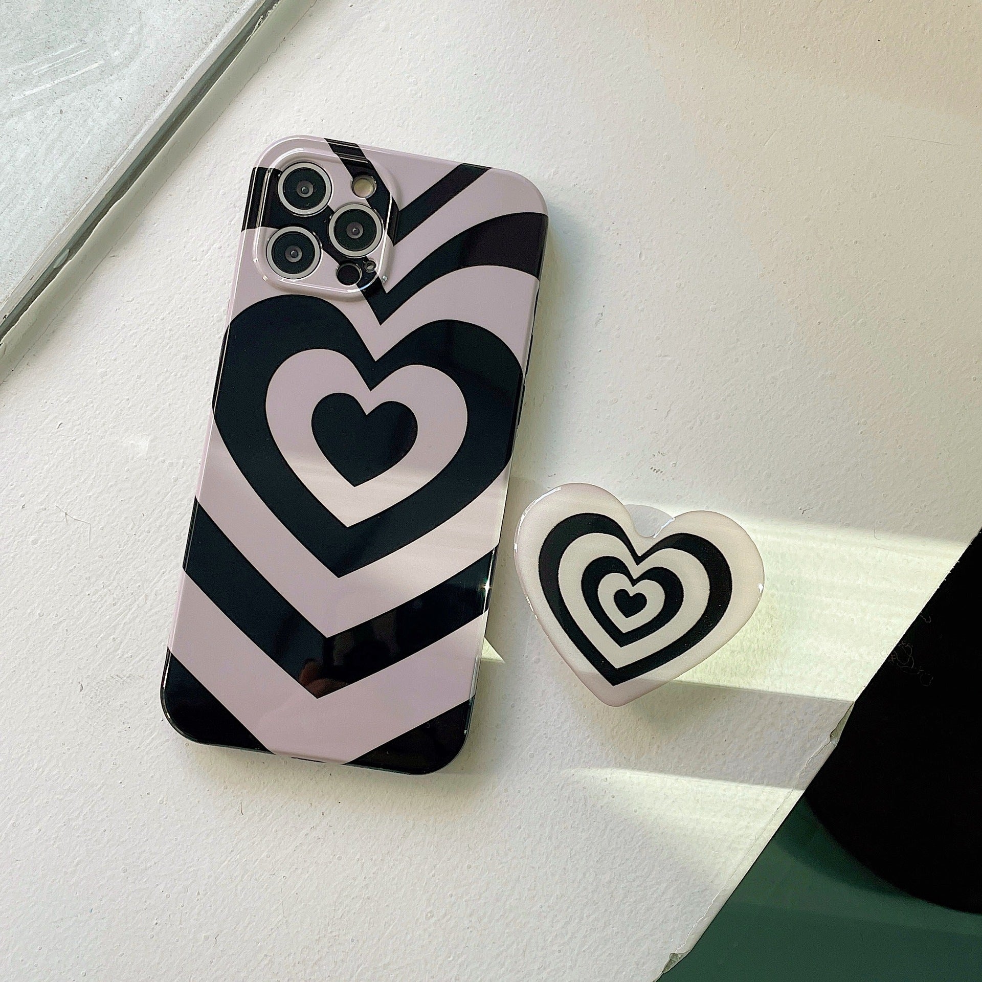 Black And Gray Striped Phone Case